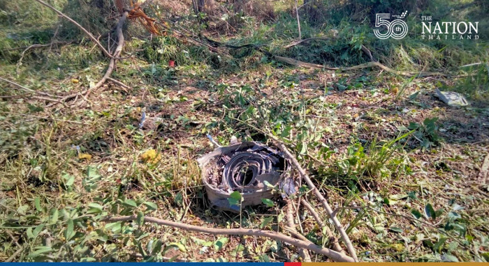 Zerstreute Überreste der abgestürzten Maschine. Foto: The Nation