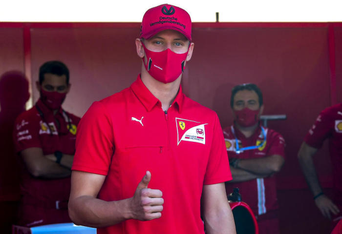 Ferrari driver Michael Schumacher's son Mick Schumacher. Photo: epa/Jennifer Lorenzini