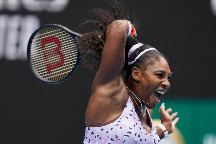 Serena Williams aus den USA im Tennis-Match. Foto: epa/Michael Dodge