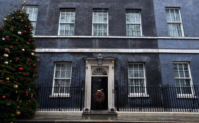 Die Londoner Downing Street. Foto: epa/Andy Rain