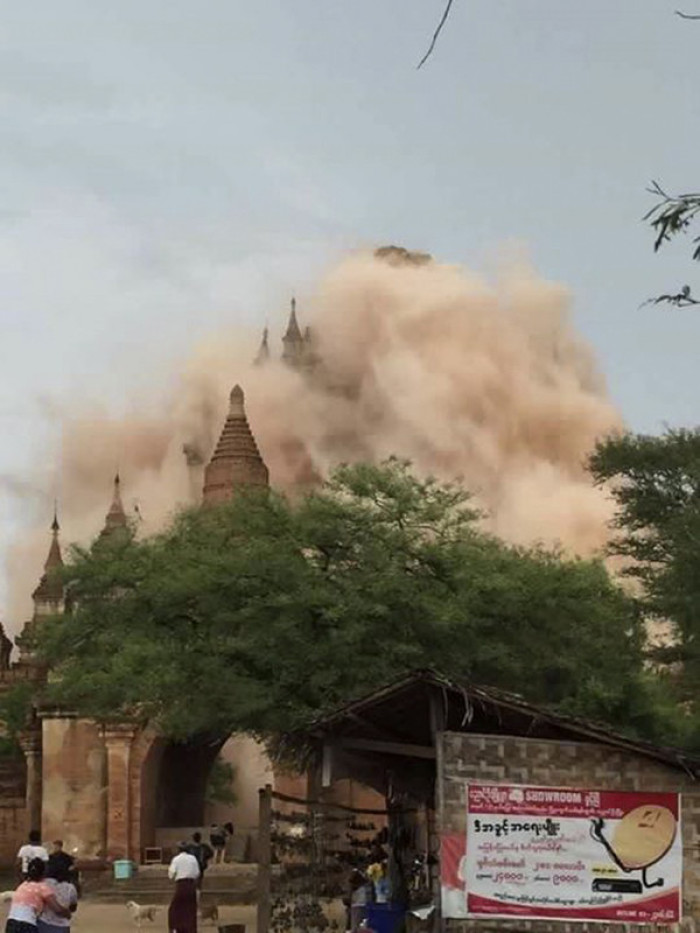 Erdbeben erschüttert Myanmar - Tempel von Bagan beschädigt, Naypyidaw