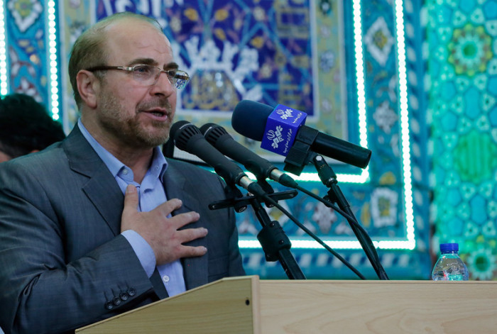 Irans Präsidentschaftskandidat Mohammad Bagher Ghalibaf. Foto: epa/Abedin Taherkenareh