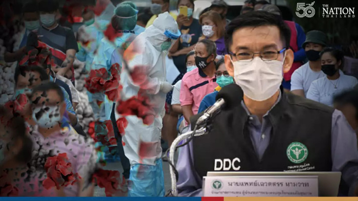 Dr. Chawetsan Namwat vom Department of Disease Control (DDC) gab am Montag eine Pressekonferenz zum entdeckten Infektionsfall mit der Delta-Plus-Variante in Ayutthaya. Foto: The Nation