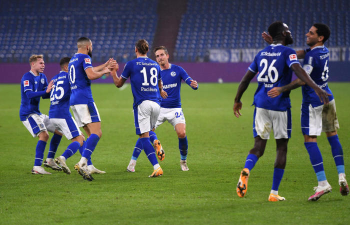 Der FC Schalke 04 gegen 1. FC Union Berlin. Foto: epa/Frederic Scheidemann