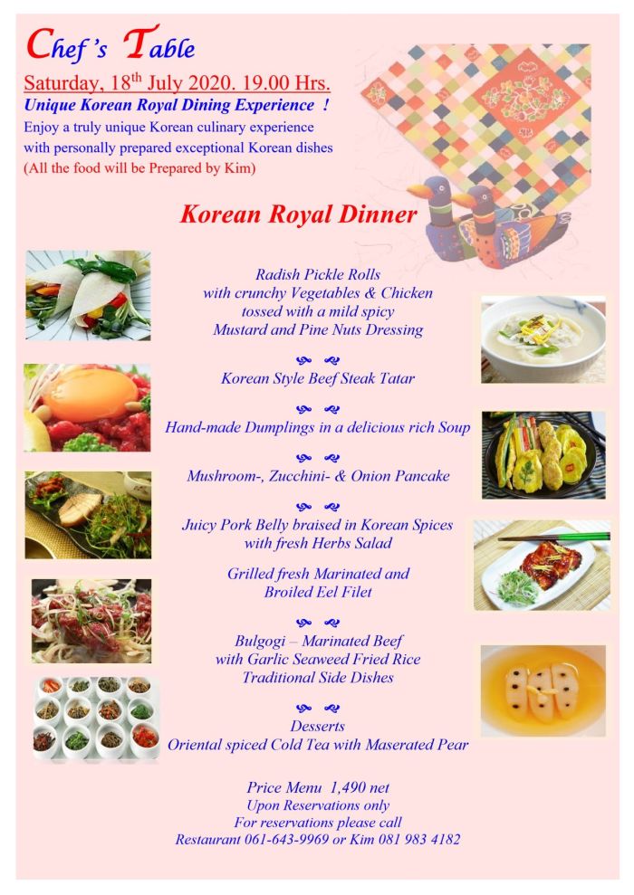 Korean Chef’s Table im Casa Pascal