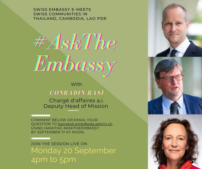 #Ask The Embassy der Schweizer Botschaft
