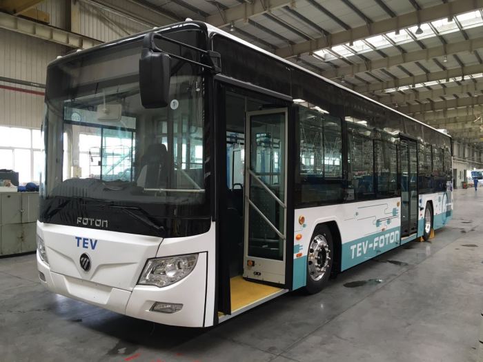 Auf drei Routen im Stadtgebiet sollen zu testzwecken Elektrobusse des thailändischen Herstellers Thai Electric Vehicle Co. eingesetzt werden. Foto: TEV