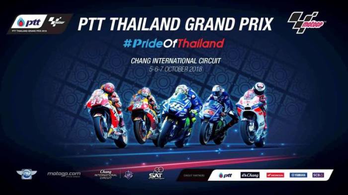 Der „PTT Thailand Grand Prix“ wird vom 5. bis 7. Oktober, 9 bis 22 Uhr, erstmals auf dem Chang International Circuit in Buriram ausgetragen. 