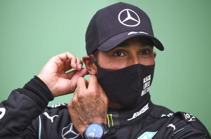 Der Gewinner ist der britische Formel-1-Pilot Lewis Hamilton von Mercedes-AMG Petronas. Foto: epa/Jorge Guerrero