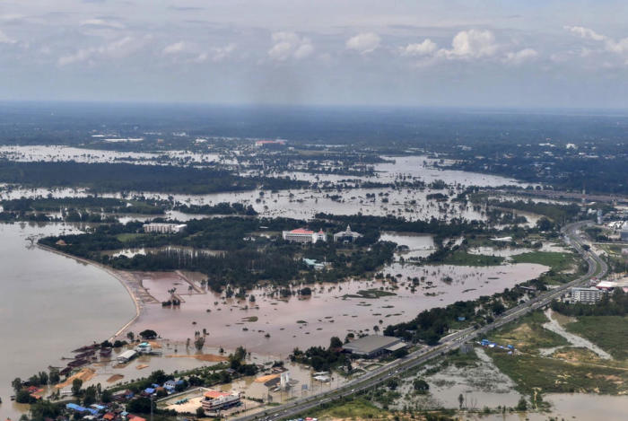 Weite Teile im thailändischen Nordosten leiden unter der sich jährlich wiederholenden Flutkatastrophen. Foto: epa/efe/Royal Thai Government