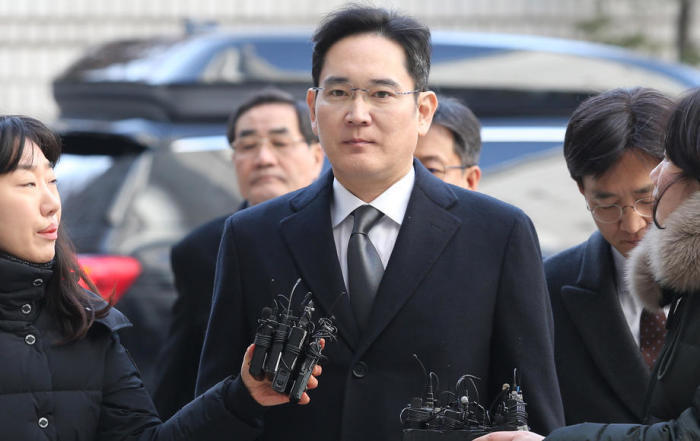 Der Prozess des stellvertretenden Vorsitzenden von Samsung Electronics, Lee Jae-yong, in Seoul. Foto: epa/Kim Chul-soo