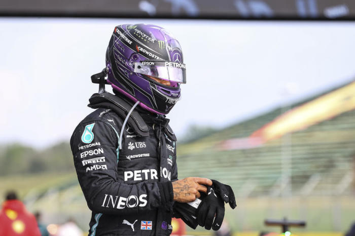 Der zweitplatzierte britische Formel-1-Pilot Lewis Hamilton von Mercedes-AMG Petronas. Foto: epa/Melina Mara
