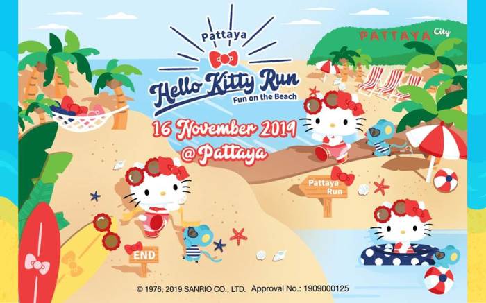 Der Hello Kitty Run vereint Spaß mit Fitness. Foto: PR Pattaya