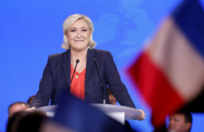 Die französische Rechtspopulistin Marine Le Pen. Foto: epa/Sebastien Nogier