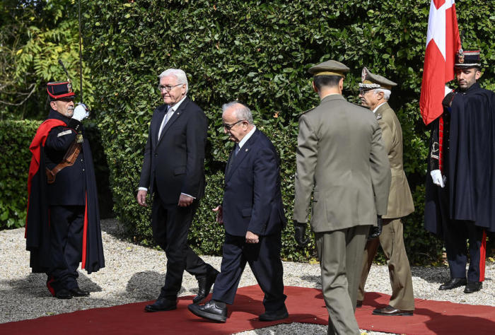Deutsch Bundespräsident Steinmeier besucht den Malteserorden in Rom. Foto: epa/Riccardo Antimiani