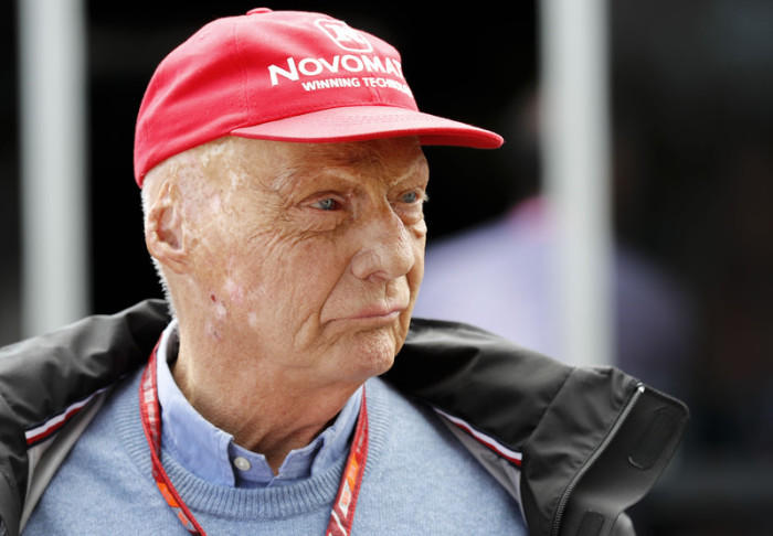 Österreichs Formel-1-Legende Niki Lauda wurde aus dem Krankenhaus entlassen, Behauptungen einer Lungenentzündung zurückgewiesen. Foto: epa/Dave Acree