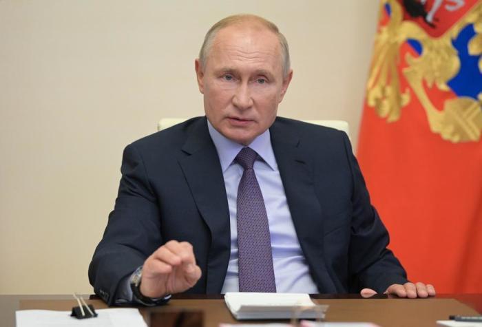 Den Vorsitz bei einem Treffen führt der russische Präsident Wladimir Putin. Foto: epa/Alexei Druzhinin
