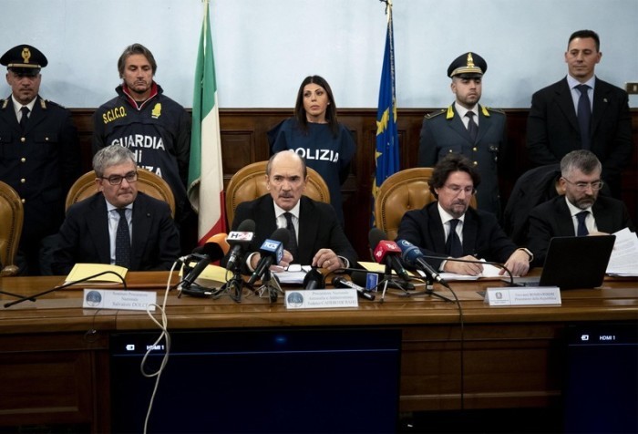 Operation gegen die berüchtigte italienische Mafiagruppe 'Ndrangheta'. Foto: epa/Massimo Percossi