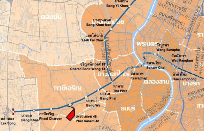 Chao-Phraya-Tunnel für Blue Line
