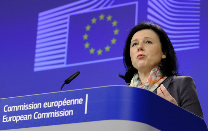 EU-Kommissarin Vera Jourova. Foto: epa/Olivier Hoslet