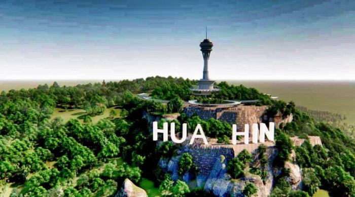 Modell zum  „Hua Hin Skywalk and Tower“. Foto: Talk News Online