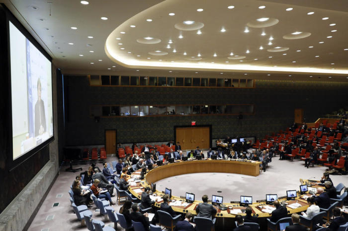 Tagung des Sicherheitsrates der Vereinten Nationen. Foto: epa/Jason Szenes