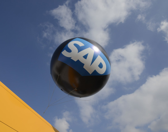  Das teuerste deutsche Unternehmen ist aktuell SAP. Foto: epa/Mauritz Antin
