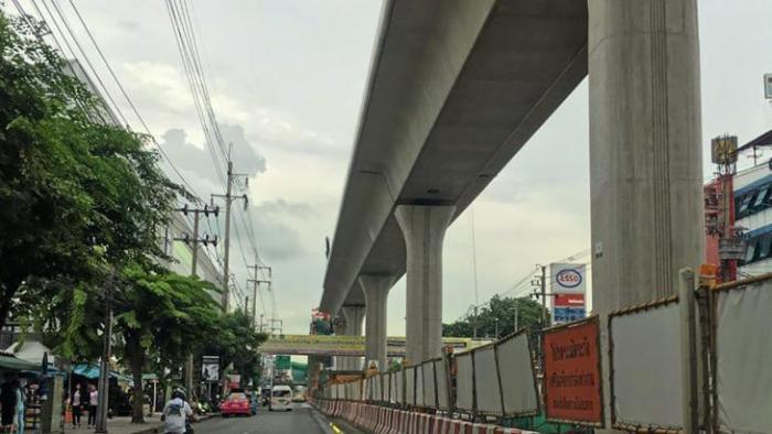Bauarbeiten der Green Line. Foto: National New Bureau of Thailand