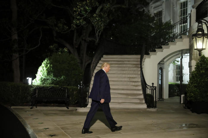US-Präsident Donald Trump im Weißen Haus in Washington. Foto: epa/Yuri Gripas
