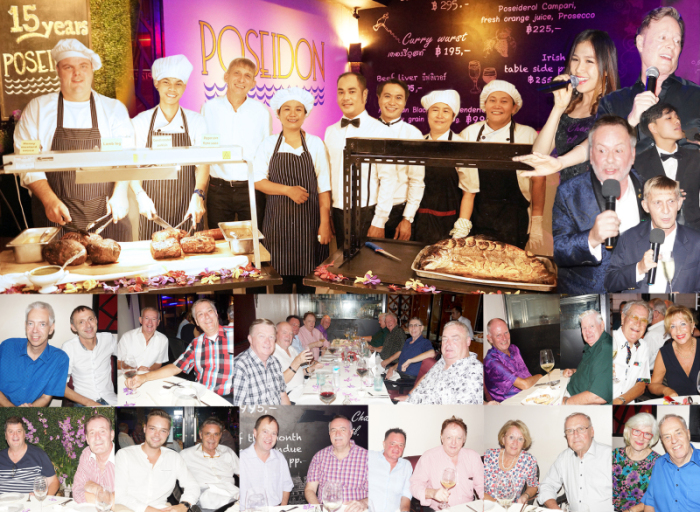 75 gutgelaunte Gäste fanden sich am 1. September im Poseidon Wine Cellar zusammen und genossen eine fulminante Feier zum 15-jährigen Jubiläum des Restaurants. Fotos: bj