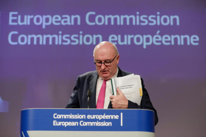 Der europäische Kommissar für Handel Phil Hogan. Foto: epa/Stephanie Lecocq
