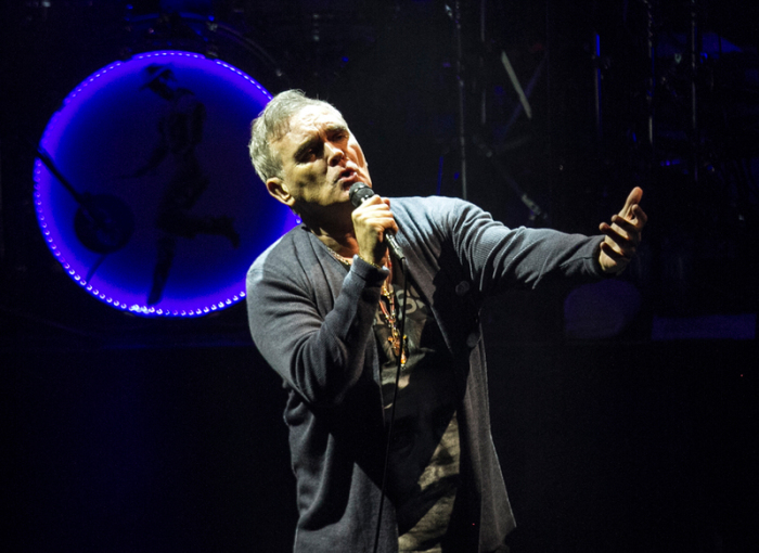 Morrissey, britischer Singer-Songwriter, tritt während seiner Tour 