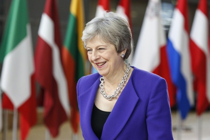 Die britische Premierministerin Theresa May. Foto: epa/Julien Warnand