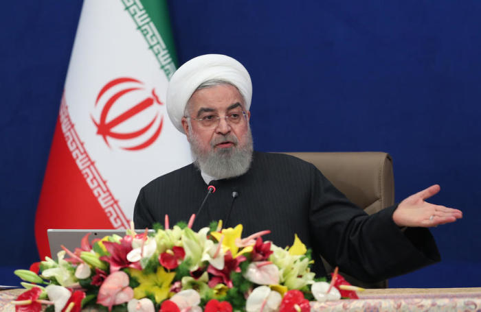 Der iranische Präsident Rouhani schließt Änderungen am Atomabkommen aus. Foto: epa/Iranisches PrÄsidentialbÜro Hando