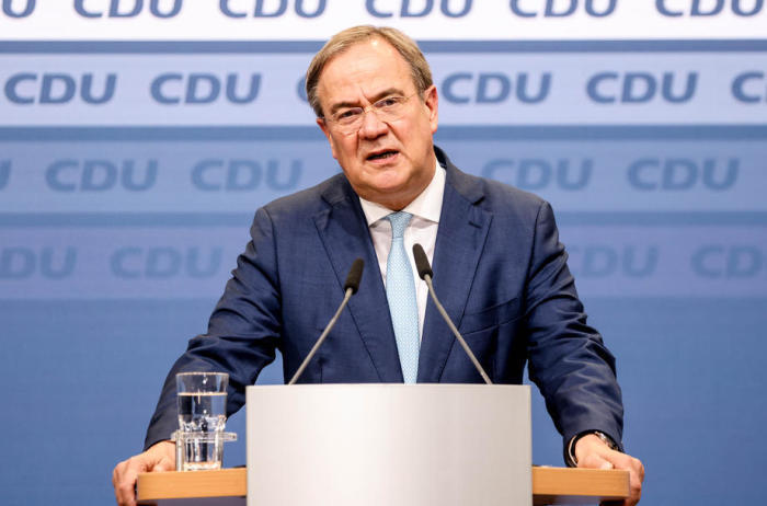 Christlich Demokratische Union (CDU) Armin Laschet, Pressekonferenz. FoTo: epa/ FILIP SINGER