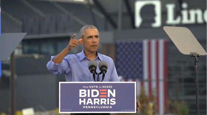Ehemaliger US-Präsident Barack Obama kämpft für den demokratischen Präsidentschaftskandidaten Joe Biden. Foto: epa/Biden Harris Campaign