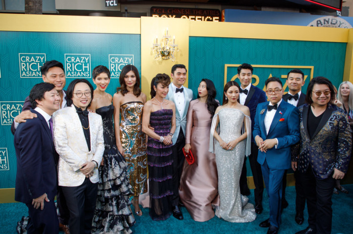 Darsteller besuchen die US-Premiere von 'Crazy Rich Asians' im TCL Chinese Theatre IMAX in Hollywood. Foto: epa/Eugene Garcia