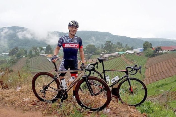 Der bekannte Radrennfahrer Denison Seah aus Singapur kam bei einem Unfall in Chiang Mai ums Leben. Foto: The Thaiger