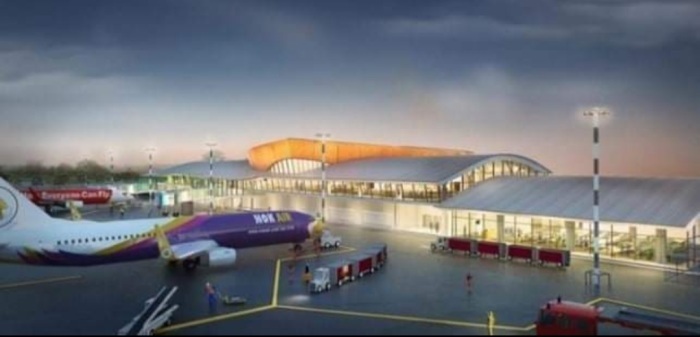 Architektenentwurf des geplanten Bueng Kan Airport.