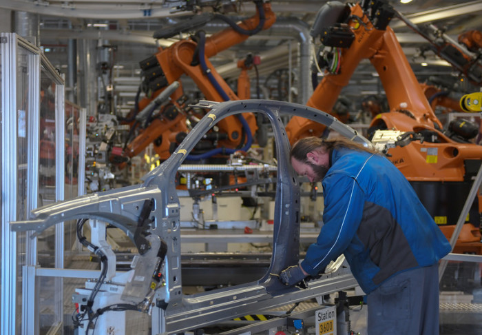 Volkswagen-Produktion im norddeutschen Emden. Foto: epa/David Hecker