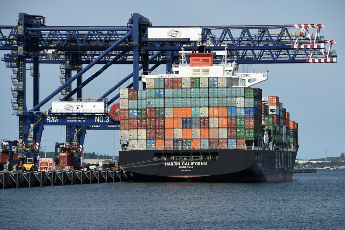  Containerterminal in Sydney. Foto: epa/Dan Himbrechts