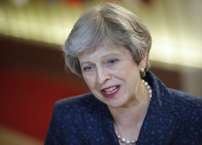 Die britische Premierministerin Theresa May. Foto: epa/Olivier Hoslet