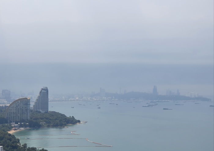 Verschmutzte Luft sorgte in Pattaya und in anderen Landesteilen für schlechte Sicht. Foto: Jahner