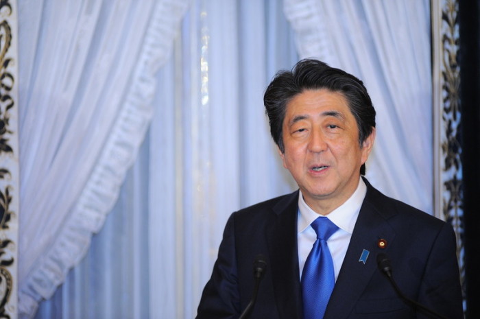  Der japanische Ministerpräsident Shinzo Abe. Foto: epa/David Mareuil