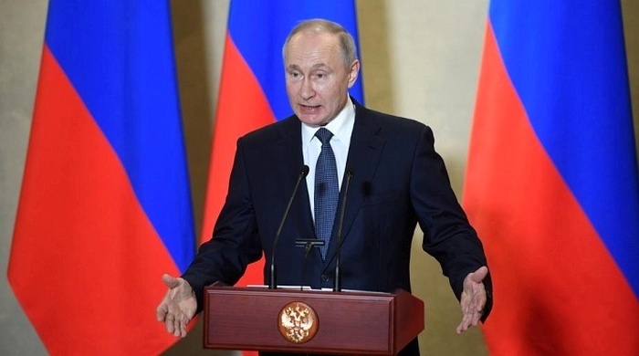 Der russische Präsident Wladimir Putin. Foto: epa/Alexander Nemenov