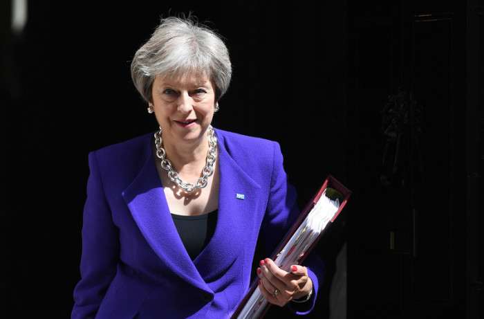 Britische Premierministerin Theresa May. Foto: epa/Andy Rain