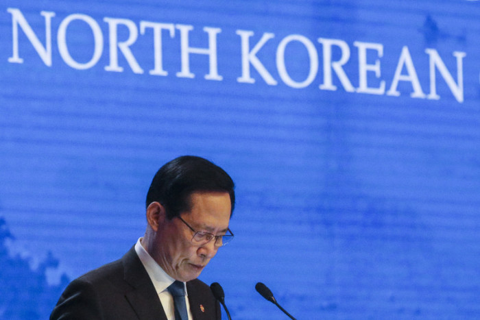 Südkoreas Verteidigungsminister Song Young Moo. Foto: epa/ Wallace Woon