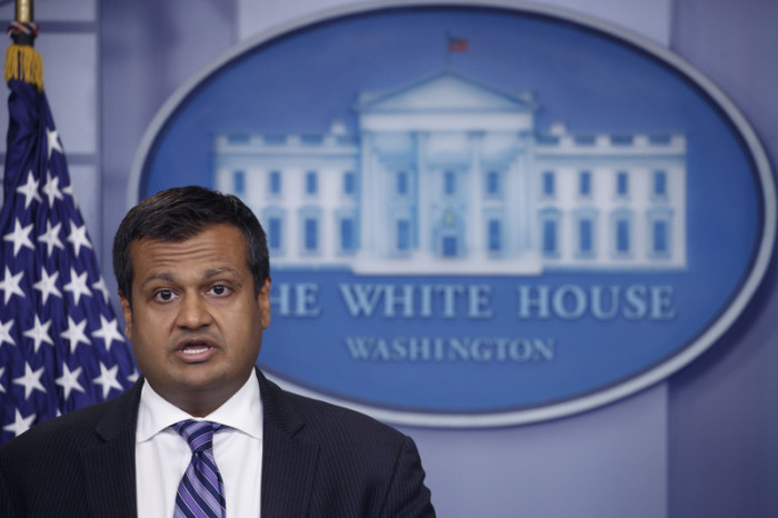 Der Vize-Sprecher des Weißen Hauses, Raj Shah. Foto: epa/Shawn Thew