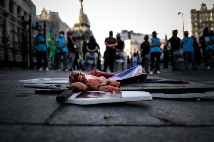 Argentinien gewinnt die Debatte über legale Abtreibung durch ein neues Projekt zurück. Foto: Epa/Juan Ignacio Roncoroni