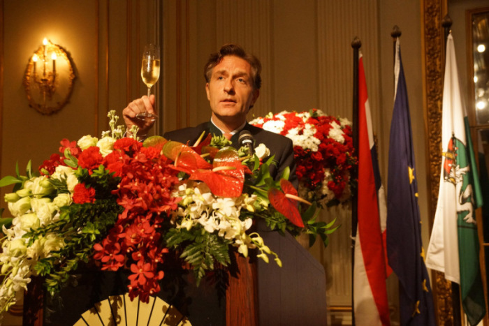Botschafter Enno Drofenik sprach einen Toast auf die Freundschaft zwischen  Österreich und Thailand aus.